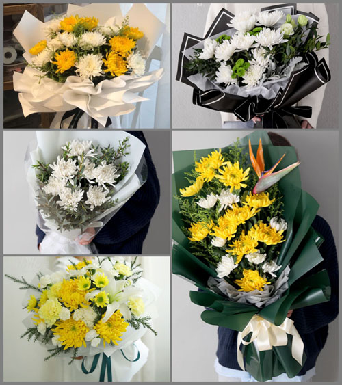 江苏泰州泰兴市古溪镇白事花束代送